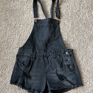 Black overalls